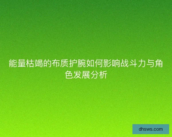 能量枯竭的布质护腕如何影响战斗力与角色发展分析